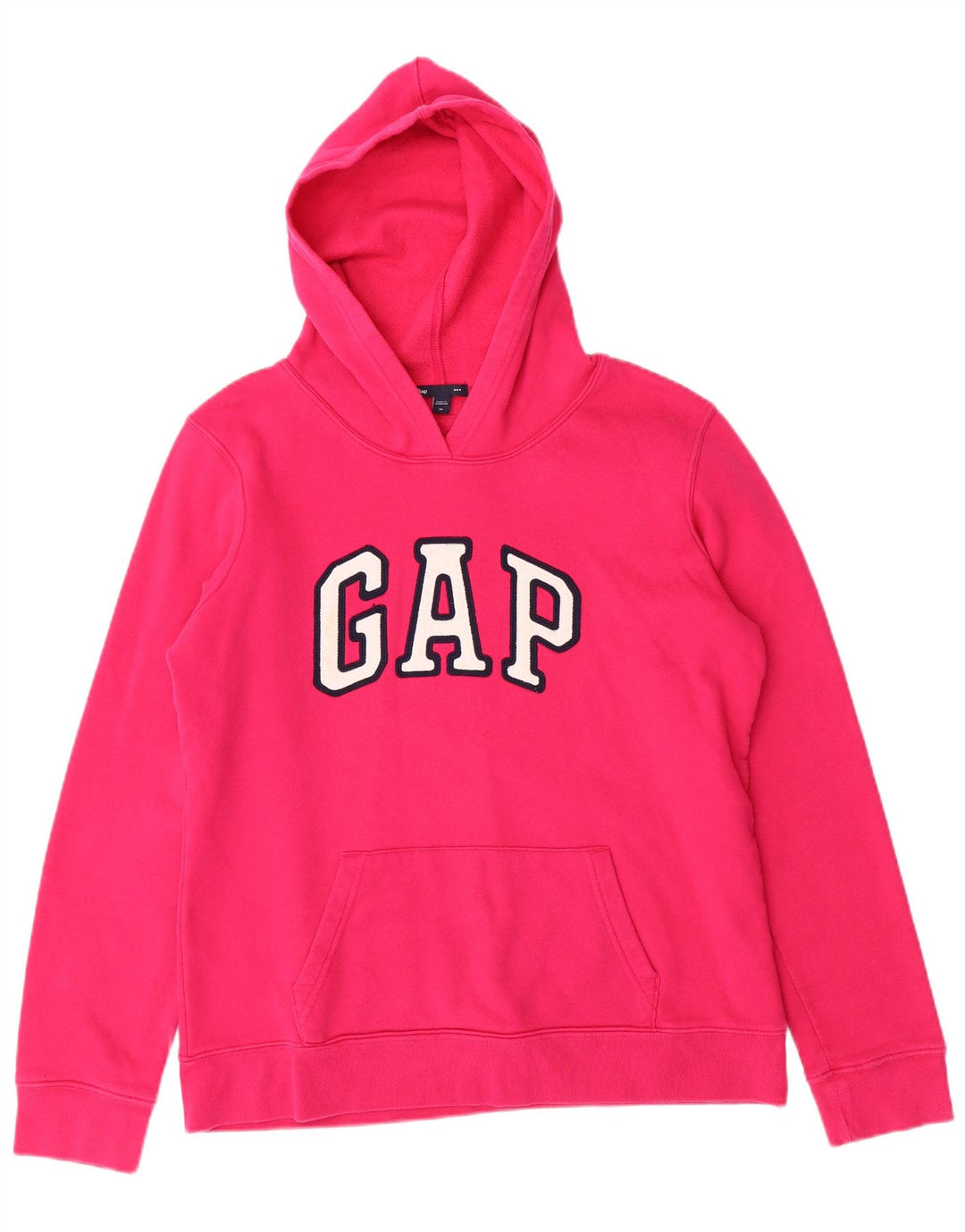 Suéter com capuz gráfico feminino GAP UK 14 rosa médio