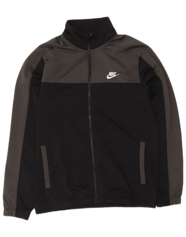 Nike Mens Tracksuit Top Jacket Médio Preto Colorblock