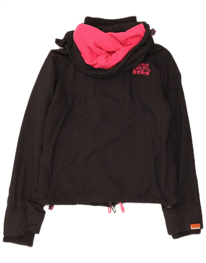 Jaqueta corta-vento feminina Superdry UK 14 médio preto