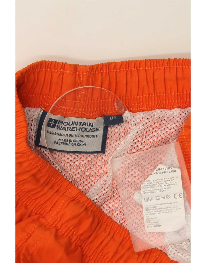 Mountain Warehouse Mens Swimming Shorts Large Orange Polyester