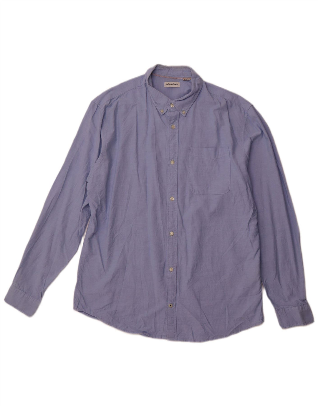 Camisa masculina JACK & JONES XL algodão azul