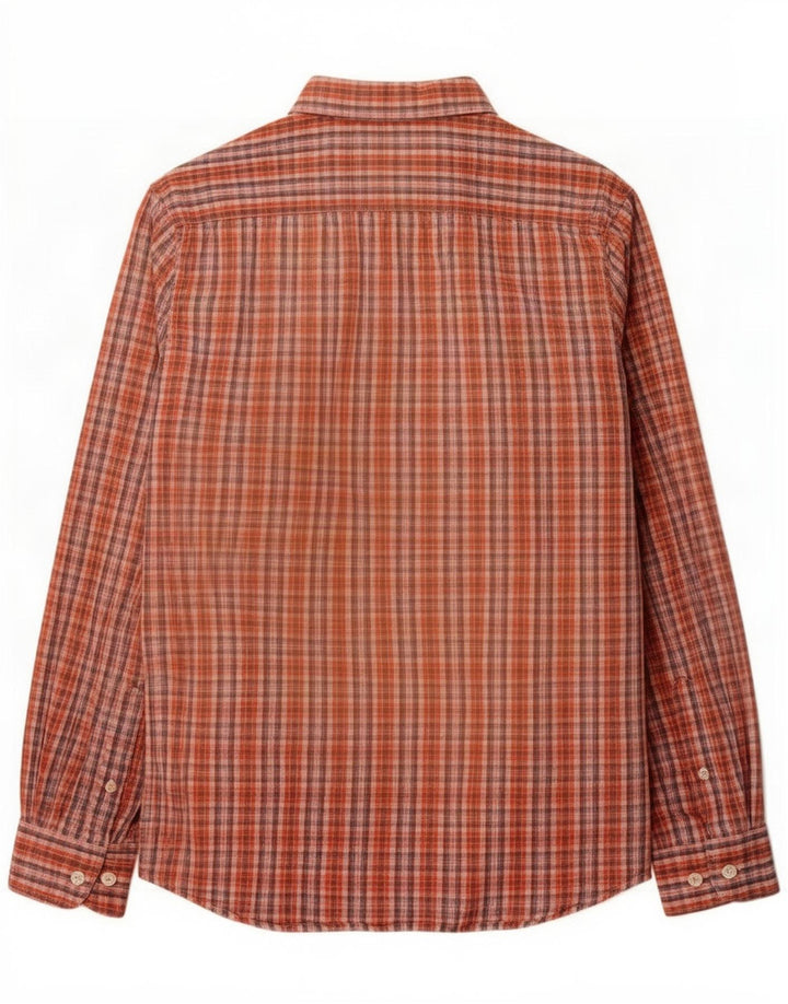 Camisa Carrera Masculina Regular Fit Grande Xadrez Vermelho