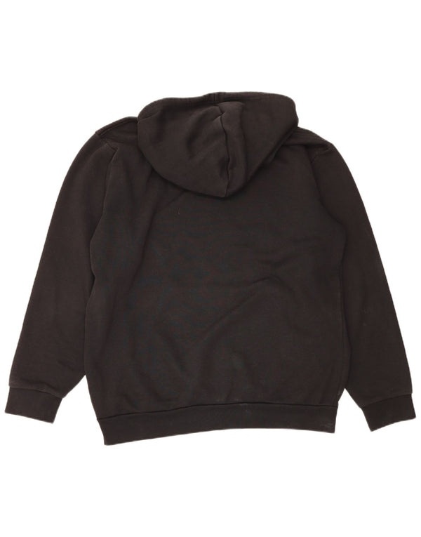 Adidas Mens Hoodie Jumper Grande Algodão Preto