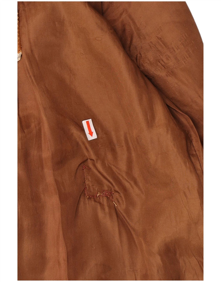 Jaqueta bomber masculina vintage de camurça IT 44 XS marrom