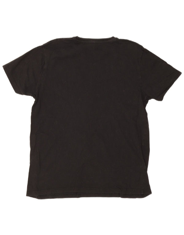 Camiseta feminina gráfica Alpha Industries UK 16 grande algodão preto