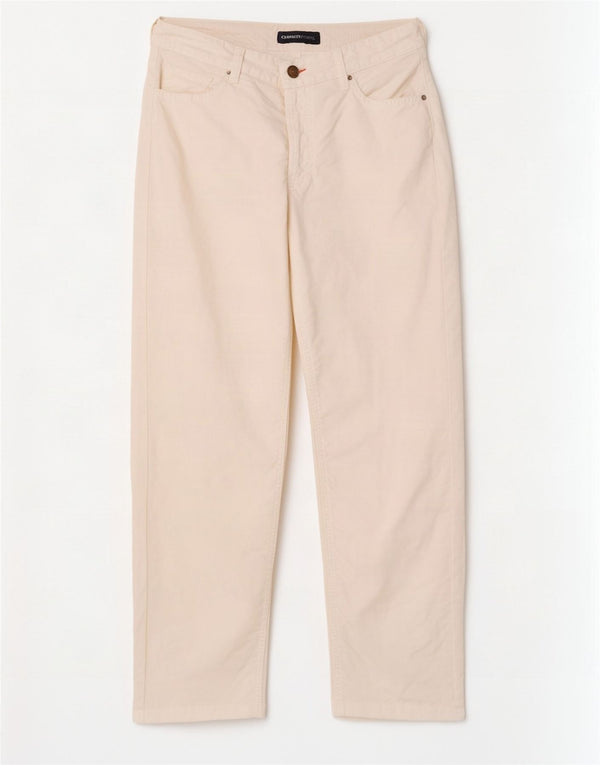 Calça casual reta masculina Cerruti 1881 W32 L28 linho branco
