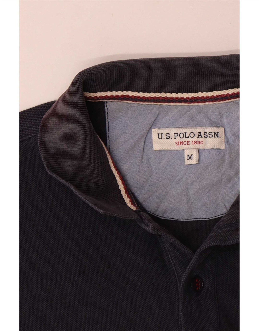 US Polo Assn. Camisa Polo Masculina Média Azul Marinho Algodão