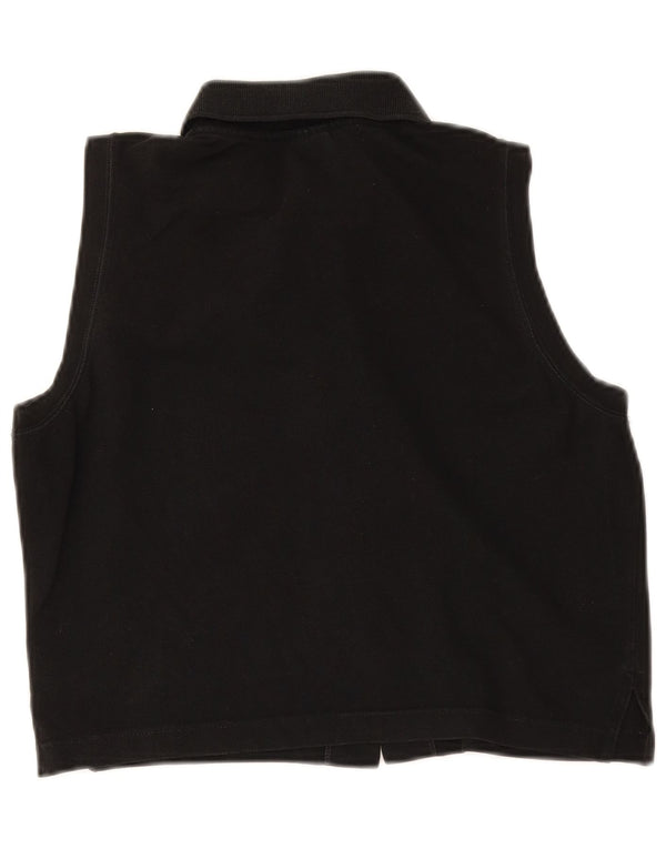 Blusa feminina Lacoste cropped sem mangas tamanho 44 grande preta