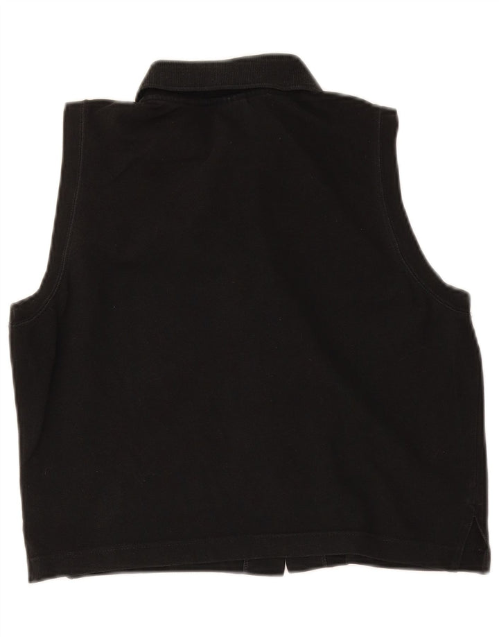 Blusa feminina Lacoste cropped sem mangas tamanho 44 grande preta