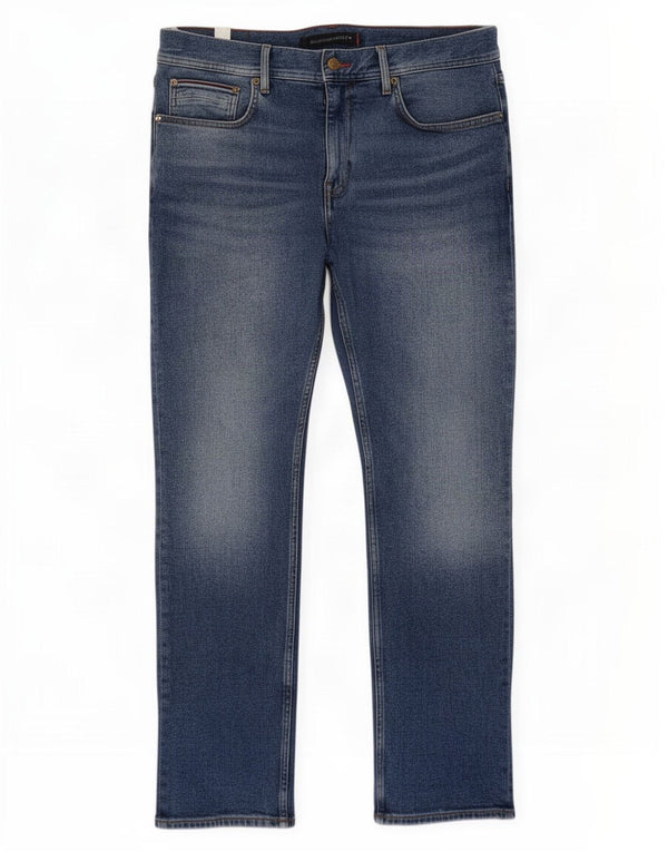Tommy Hilfiger Mens Denton Straight Jeans W36 L32 Blue Cotton