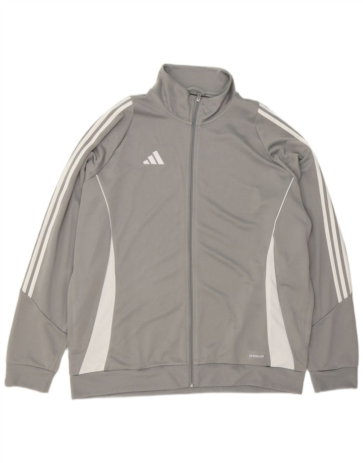 Adidas Mens Aeroready Tracksuit Top Jaqueta 2XL Cinza Colourblock Poliéster