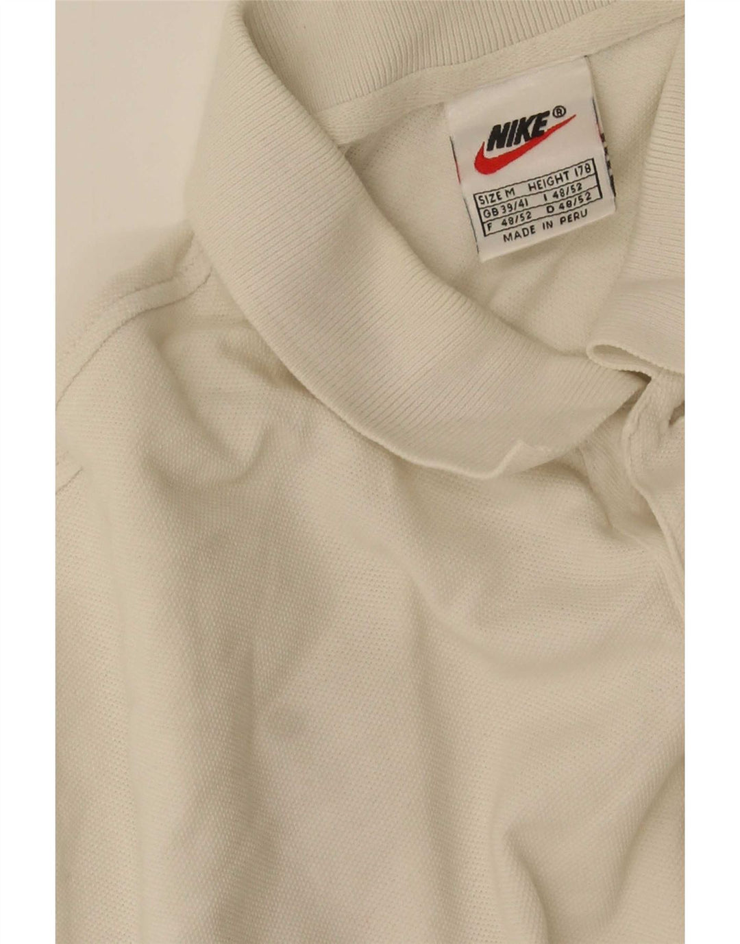 Camisa polo masculina Nike UK 39/41 médio branco