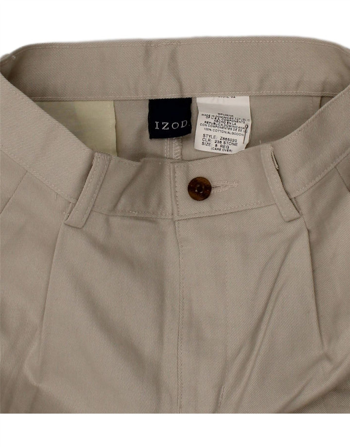 IZOD Boys Chino Shorts 7-8 Years W23  Beige Cotton Vintage Izod and Second-Hand Izod from Messina Hembry 