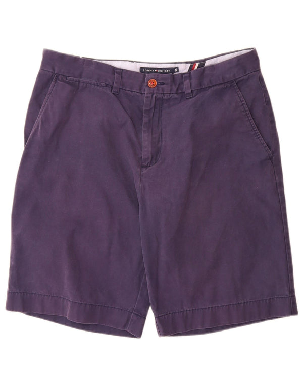 Tommy Hilfiger Mens Classic Fit Chino Shorts W34 Grande Algodão Azul Marinho