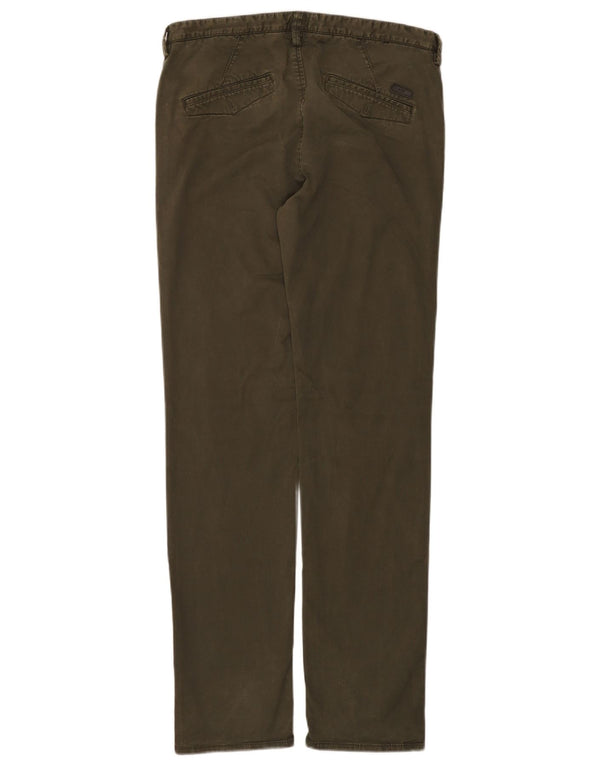 Calça Chino Slim Masculina Hugo Boss IT 48 Médio W32 L32 Algodão Cáqui