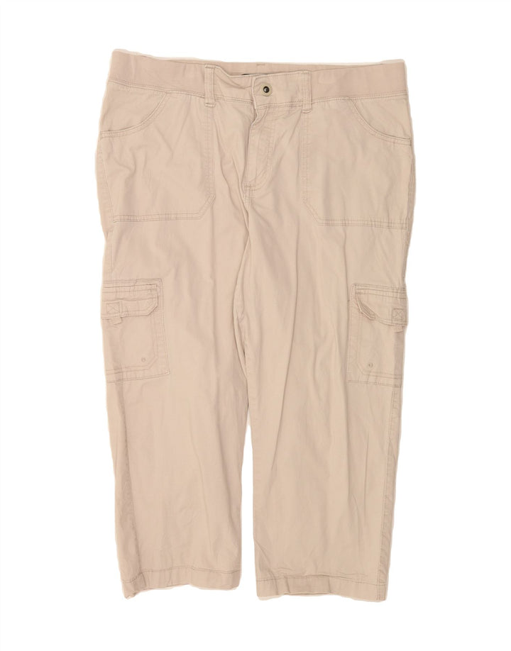 LEE Womens Cargo Capri Trousers US 16 2XL W36 L22 Beige Cotton Vintage Lee and Second-Hand Lee from Messina Hembry 