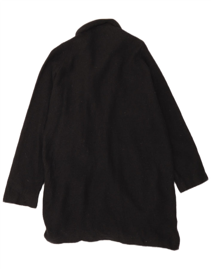 Sobretudo feminino ZARA UK 14 lã preta média