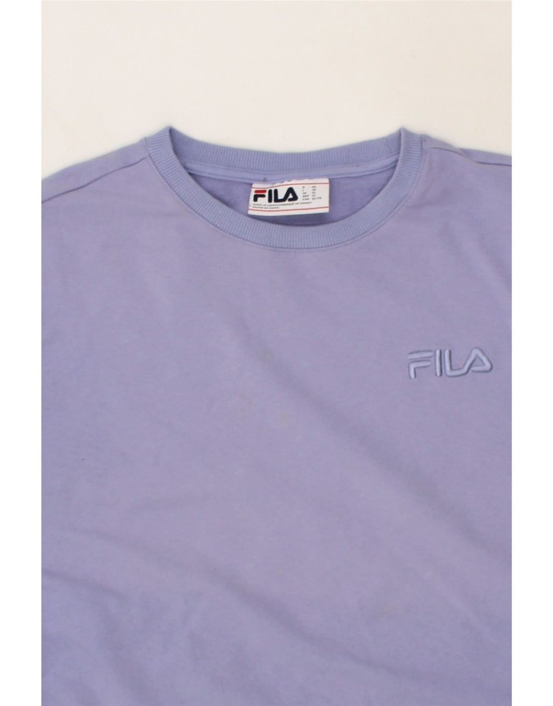 FILA Womens Sweatshirt Jumper UK 18 XL Purple Cotton Vintage Fila and Second-Hand Fila from Messina Hembry 