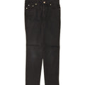 TRUSSARDI Womens Slim Casual Trousers W27 L29 Black Cotton Vintage Trussardi and Second-Hand Trussardi from Messina Hembry 