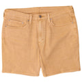 Shorts jeans masculino 514 Levi's W34 grande algodão bege