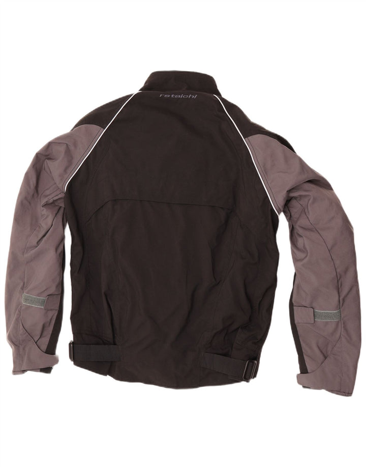 Jaqueta masculina RS Taichi Graphic Racer UK 38 médio preto colorblock nylon