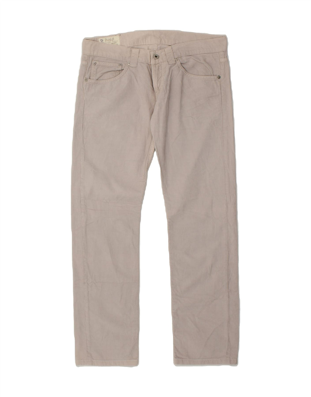 DONDUP Womens Straight Corduroy Trousers W29 L29 Off White Cotton Vintage Dondup and Second-Hand Dondup from Messina Hembry 