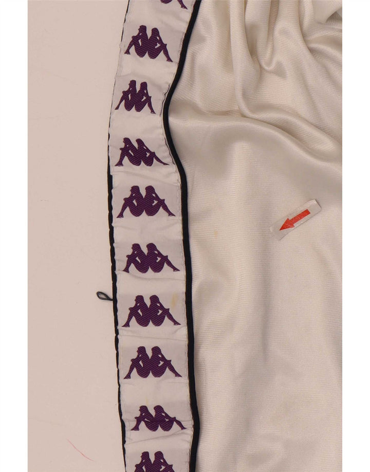 Jaqueta Kappa Boys Graphic Tracksuit 9-10 anos grande bloco colorido branco