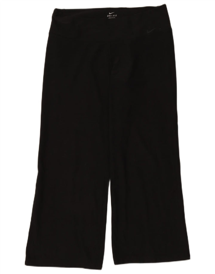 Calça de treino feminina NIKE Dri Fit UK 16 grande poliéster preto