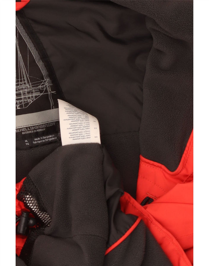 Jaqueta corta-vento Helly Hansen Boys Graphic 13-14 anos XL vermelho poliéster