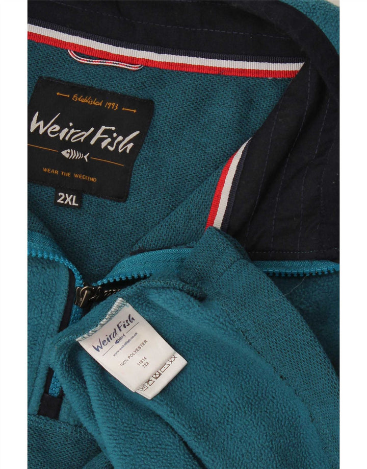 Weird Fish Masculino Fleece Jumper 2XL Azul Poliéster