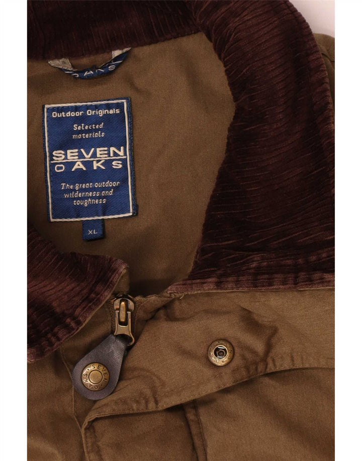 Casaco corta-vento masculino Seven Oaks UK 42 XL cáqui poliéster