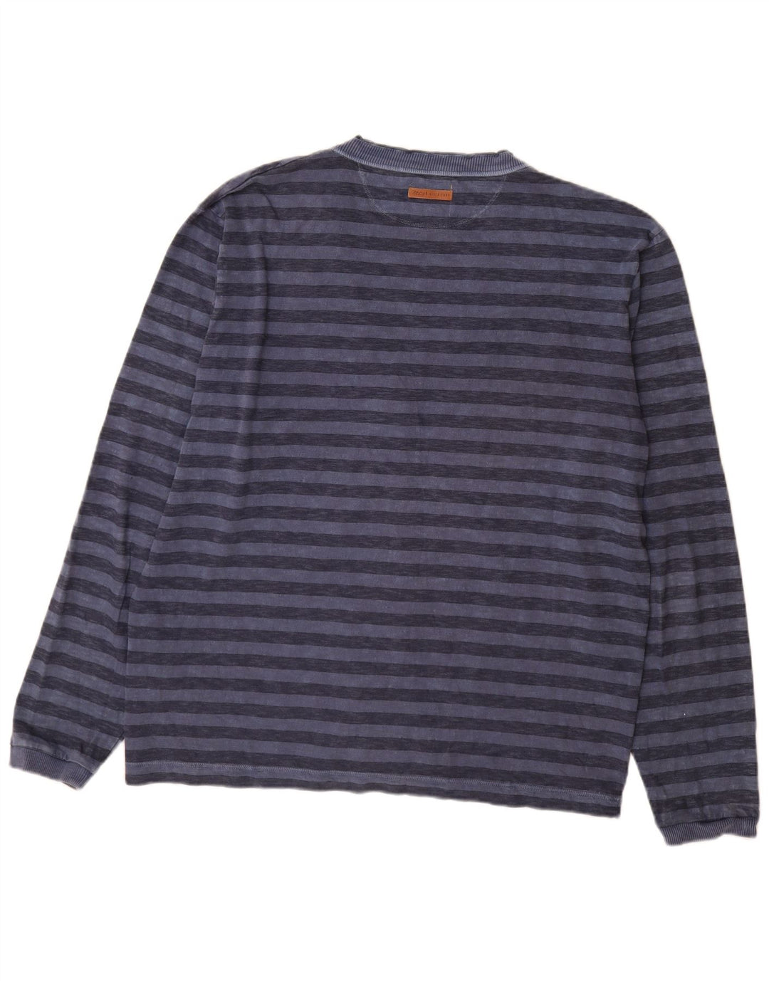 Suéter cardigã masculino Marlboro Classics 2XL algodão listrado azul