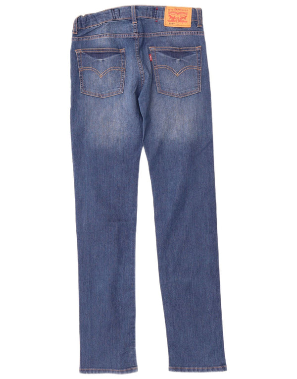 Levi's Girls 510 Skinny Jeans 13-14 Anos W28 L30 Azul Algodão