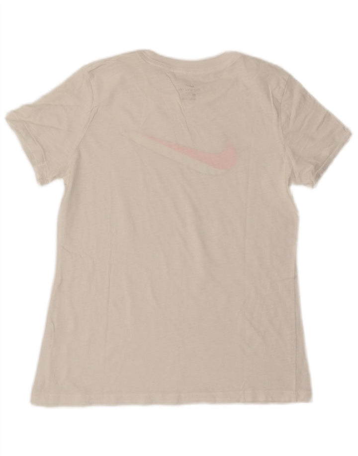 Camiseta Nike Feminina Graphic Top UK 10 Pequena Branca