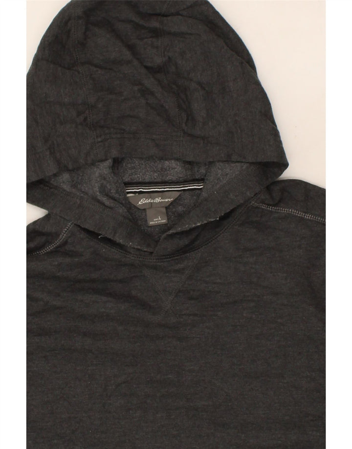 EDDIE BAUER Mens Hoodie Jumper Large Grey Cotton Vintage Eddie Bauer and Second-Hand Eddie Bauer from Messina Hembry 