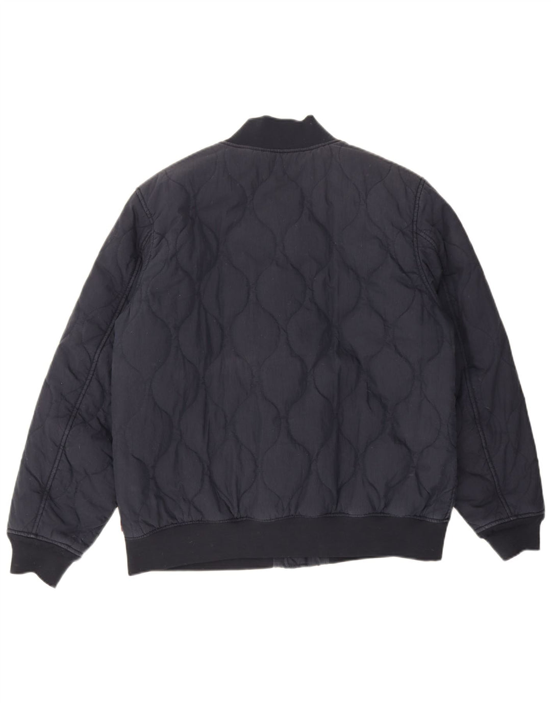 Jaqueta bomber acolchoada masculina Levi's UK 42 XL azul marinho algodão