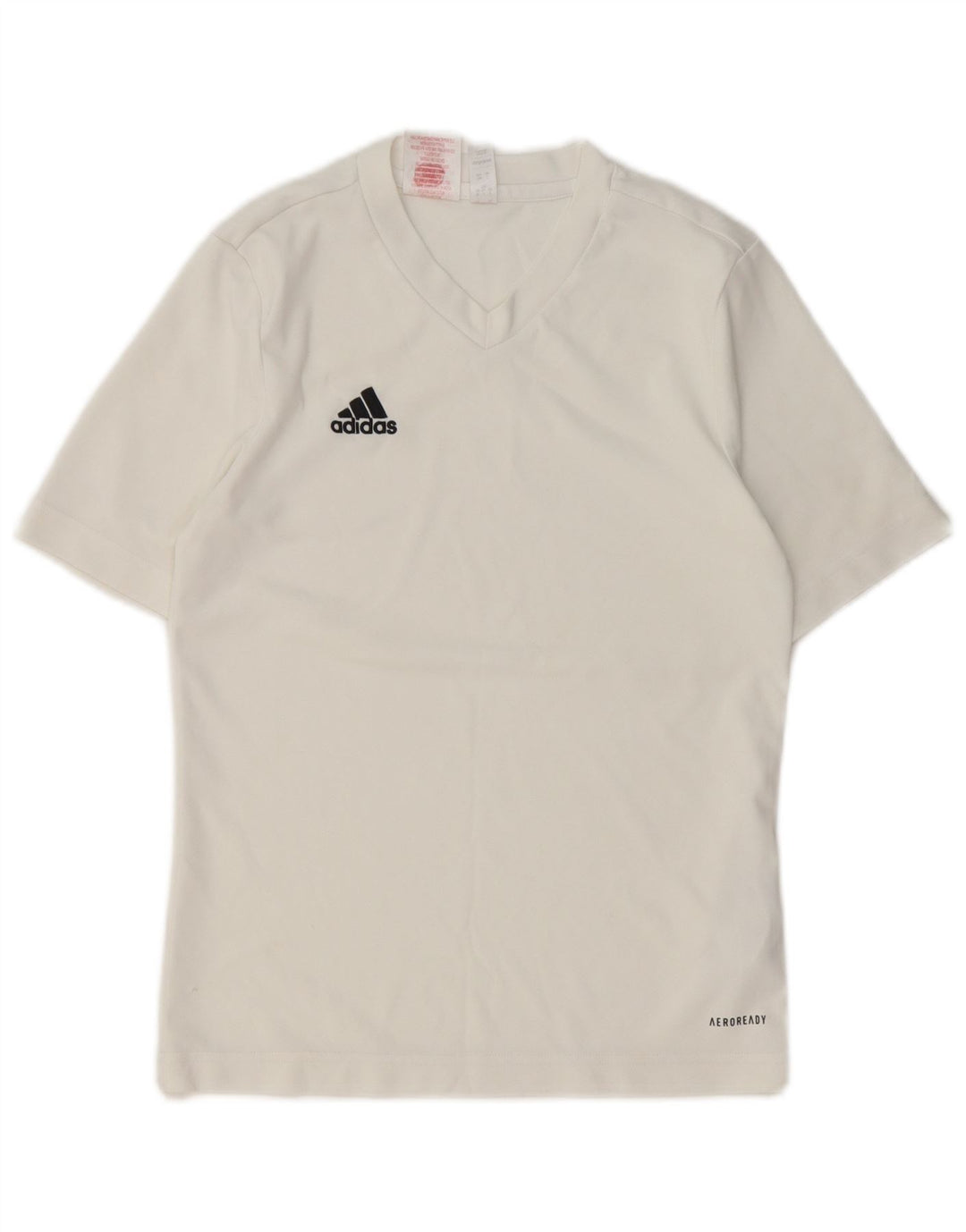 Camiseta Adidas Menino Aeroready Top 11-12 Anos Poliéster Branco