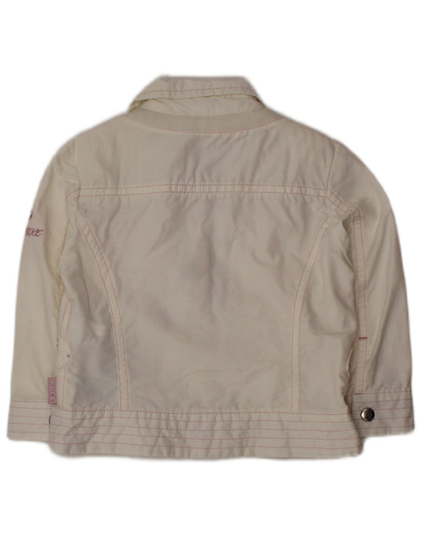 Jaqueta utilitária GEOX para meninas de 9 a 12 meses de algodão branco