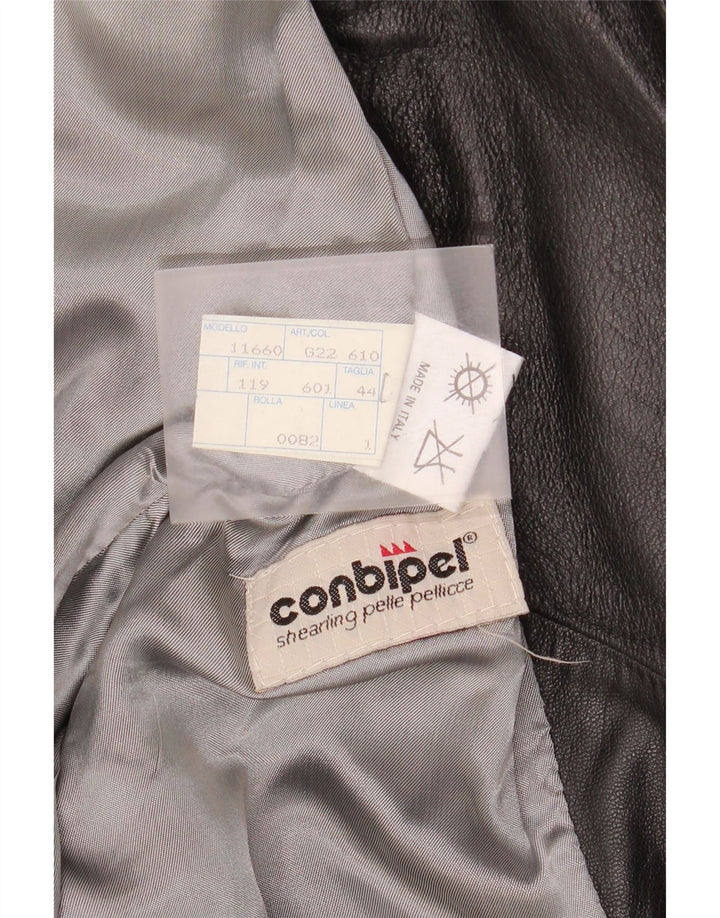 Jaqueta feminina de couro para motociclista Conbipel IT 44 couro preto médio