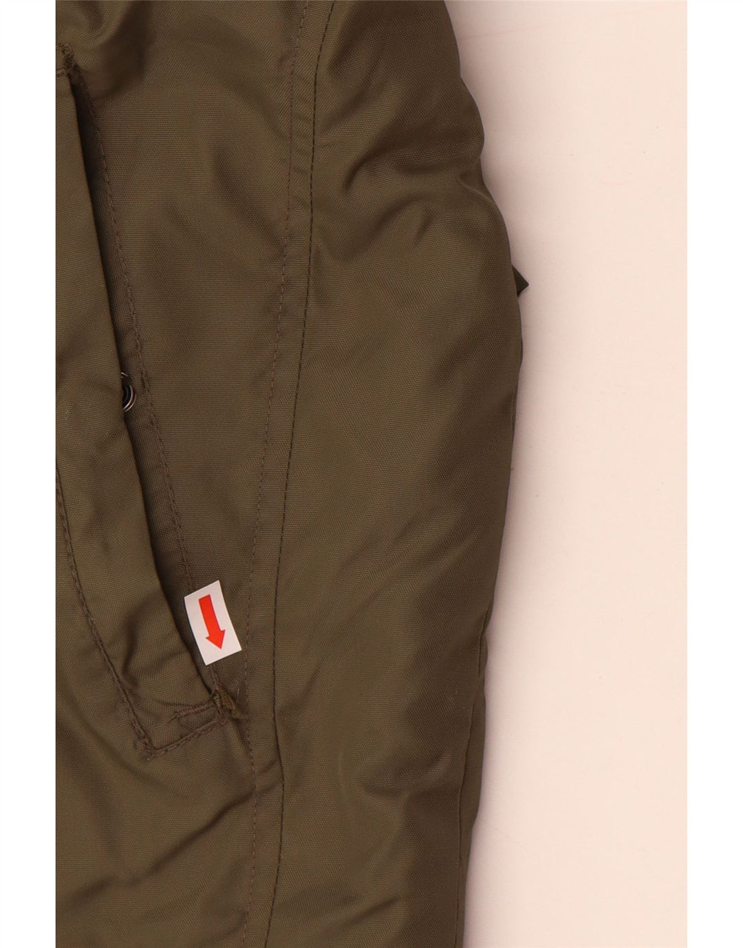 Jaqueta bomber masculina ZARA Reino Unido 38 nylon cáqui médio