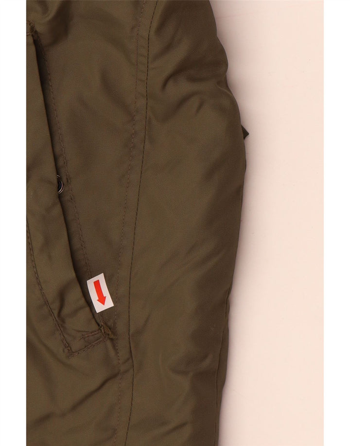 Jaqueta bomber masculina ZARA Reino Unido 38 nylon cáqui médio