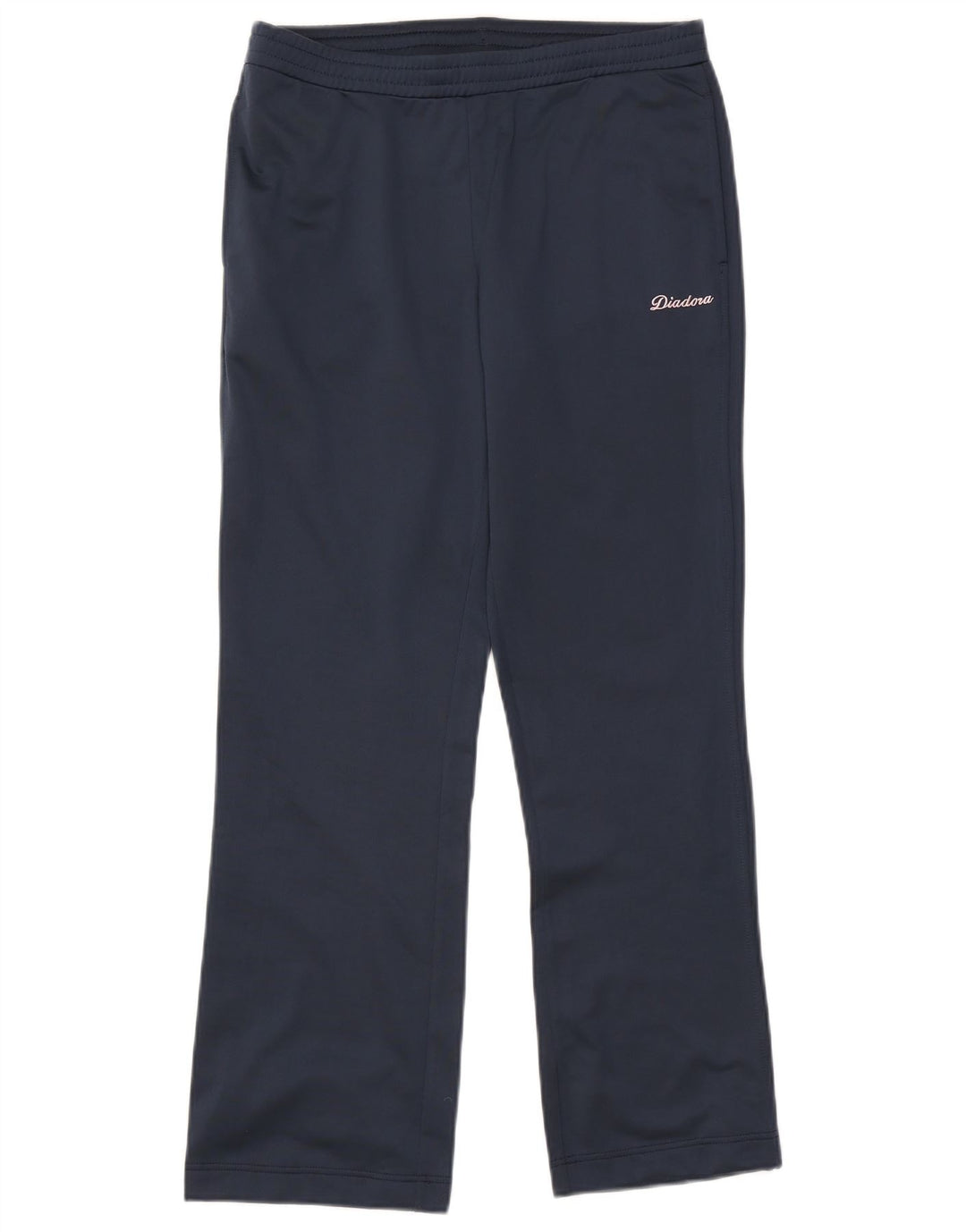 Calça de treino feminino Diadora UK 10 pequeno poliéster azul marinho