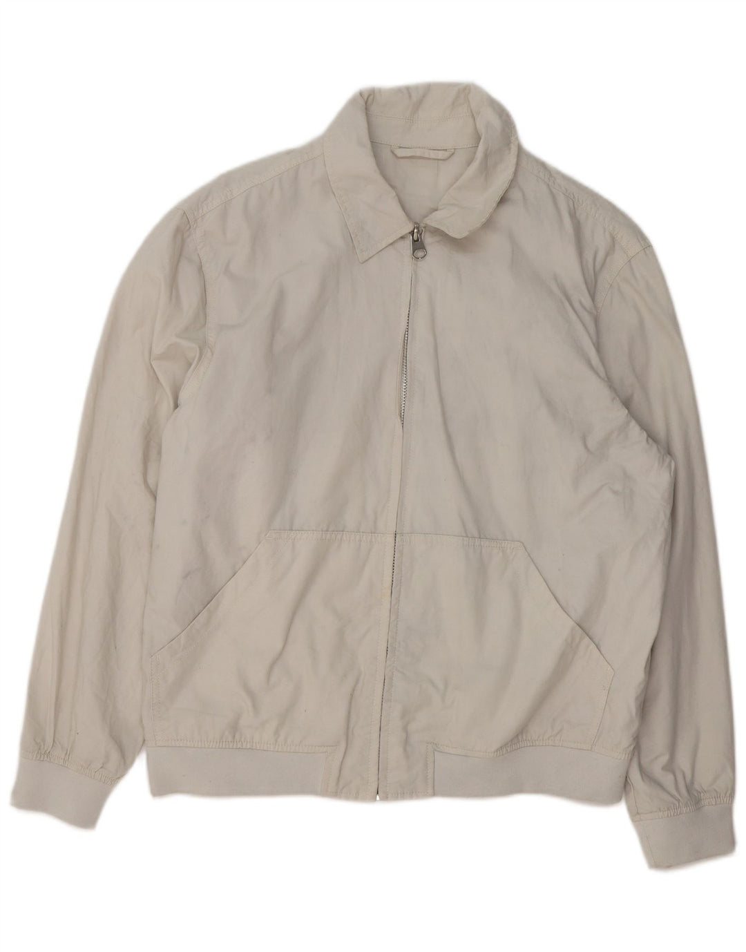 Jaqueta bomber masculina Zara UK 40 grande nylon branco