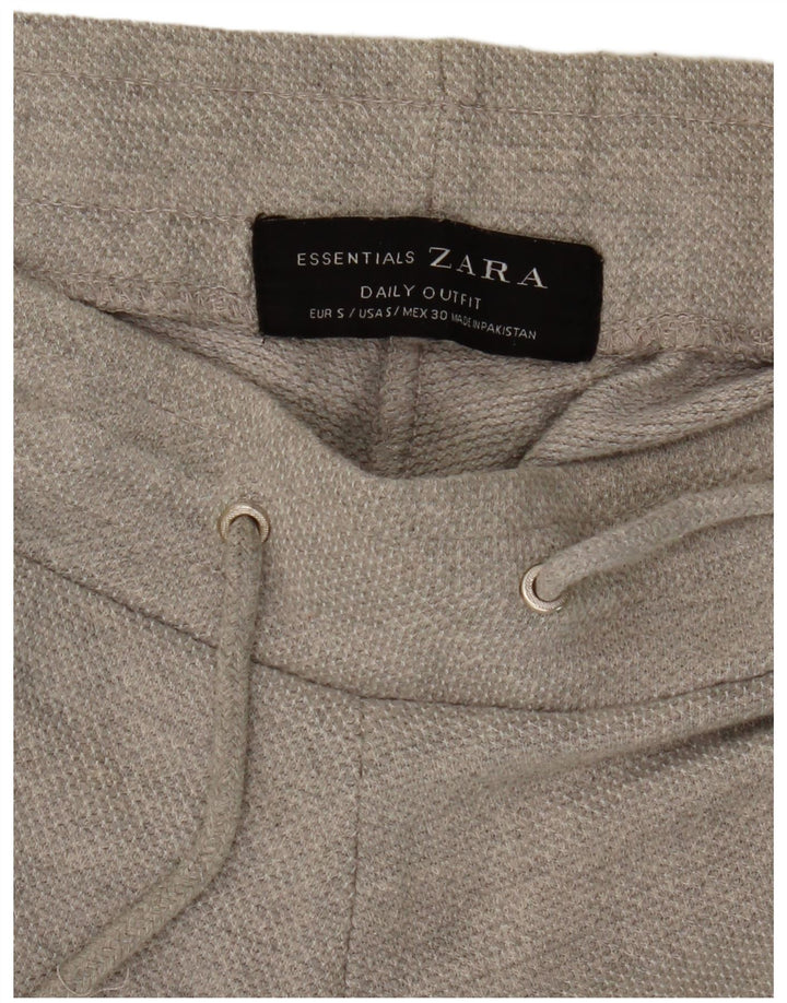 Zara Calça de treino masculina Joggers pequeno cinza