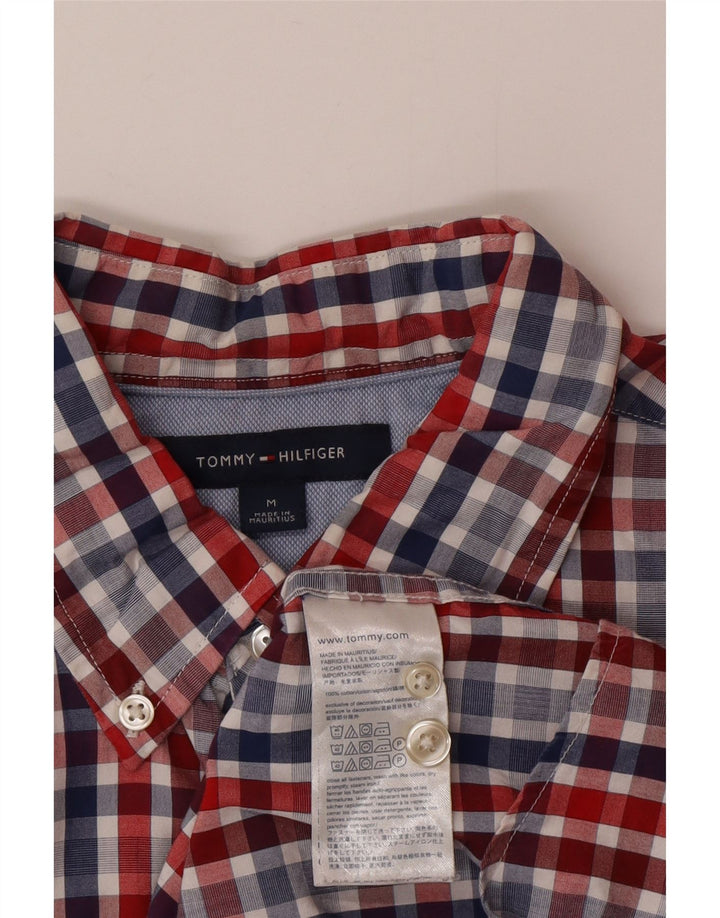 Camisa masculina Tommy Hilfiger média algodão guingão multicolorido