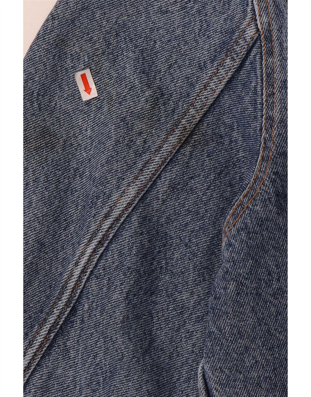 Jaqueta jeans masculina vintage UK 42 XL algodão azul