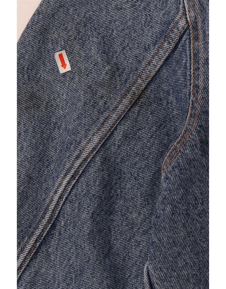 Jaqueta jeans masculina vintage UK 42 XL algodão azul