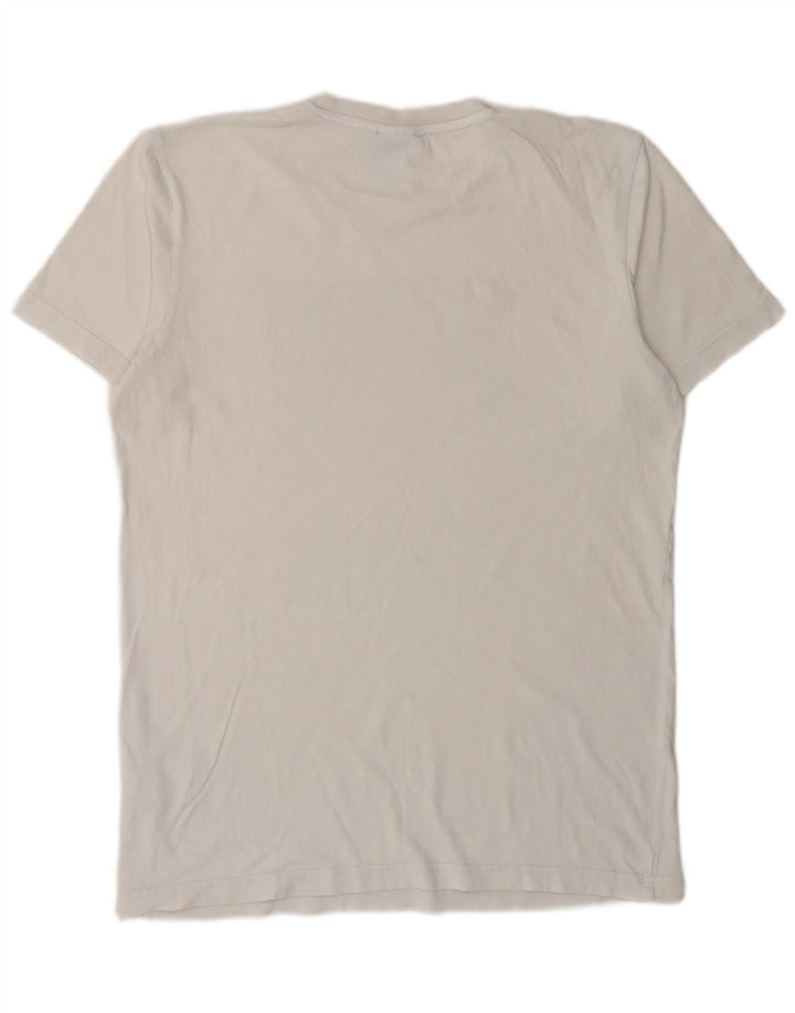 ADIDAS Mens Graphic T-Shirt Top Médio Algodão Branco