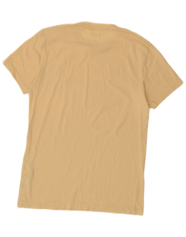 Camiseta masculina All Saints Top pequeno algodão amarelo