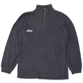 Moletom masculino Asics Graphic Zip Neck Jumper grande azul marinho salpicado